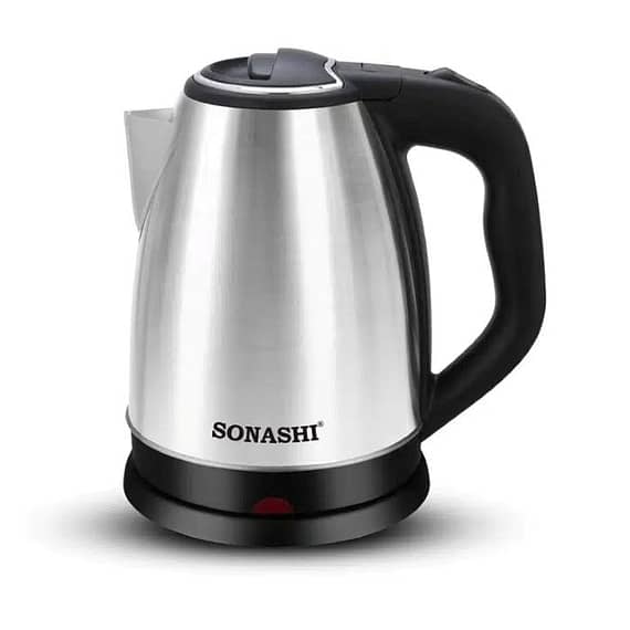Sonashi 1.8L Stainless Steel Cordless Kettle, 1500W Electric Kettle "BAE" Charm Bracelet