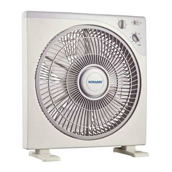 Sonashi 12Inch Box Fan, SBF-7032 Fans & Air Purifier "BAE" Charm Bracelet