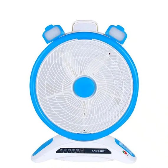 Sonashi 14inch Rechargeable Fan Blue-White Fans & Air Purifier "BAE" Charm Bracelet