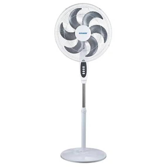 Sonashi 16inch 3 Speed Stand Pedestal Fan White Fans & Air Purifier "BAE" Charm Bracelet