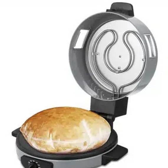 Sonashi 1800W 2 In 1 Arabic Bread & Pizza Maker Silver Household "BAE" Charm Bracelet