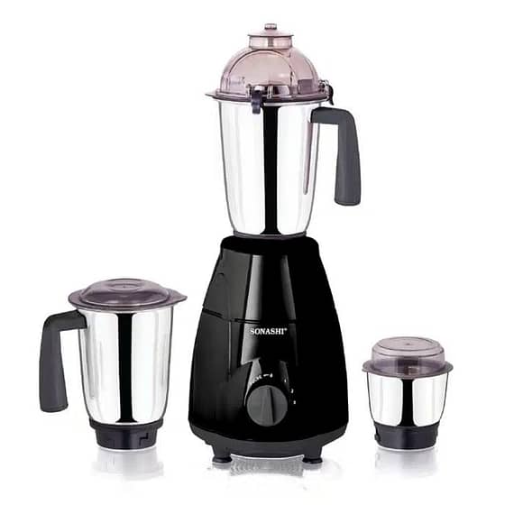 Sonashi 3 In 1 Mixer Grinder 3 Speeds With Pulse Switch Unbreakable Polycarbonate Jar Lids 1 – SB-151SS (BLACK) Blender & Mixer "BAE" Charm Bracelet