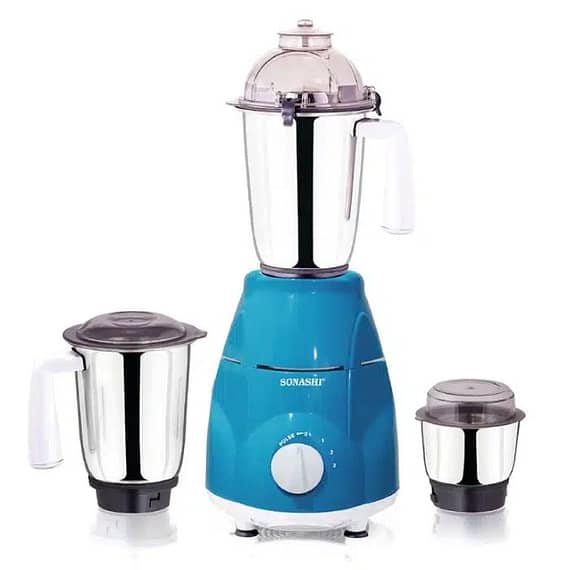Sonashi 3 In 1 Mixer Grinder 3 Speeds With Pulse Switch Unbreakable Polycarbonate Jar Lids – SB-151SS (BLUE) Blender & Mixer "BAE" Charm Bracelet
