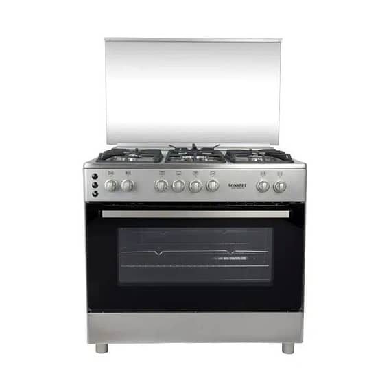Sonashi Full Safety 90×60 Free Standing Stainless Steel Gas Oven – SGO-9060FFD Gas & Stove "BAE" Charm Bracelet