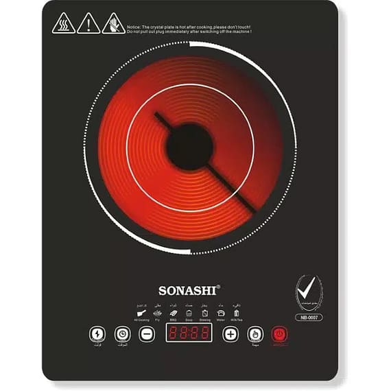 Sonashi Infrared Ceramic Stove, Cooker 2000W – SIS-008N Gas & Stove "BAE" Charm Bracelet
