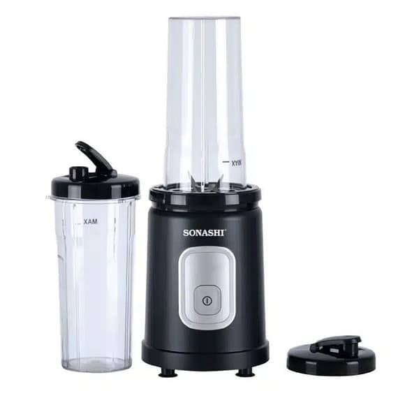 Sonashi Portable Sports Blender Smoothie Maker 550W Silver-Black – SB-200 Blender & Mixer "BAE" Charm Bracelet
