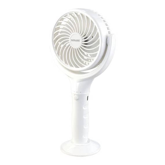Sonashi Rechargeable Mini Fan White Fans & Air Purifier "BAE" Charm Bracelet