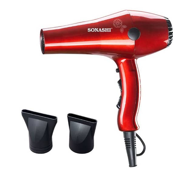 Sonashi SHD-3032 Hair Dryer – Shiny Red Household "BAE" Charm Bracelet