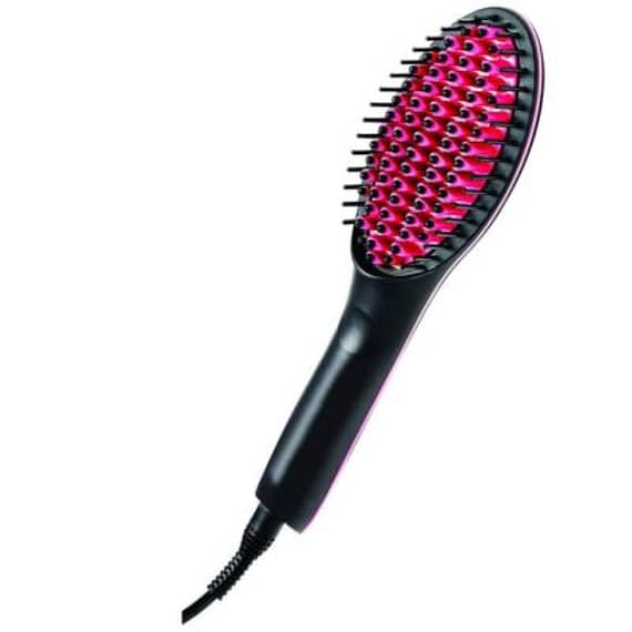 Sonashi Simply Straight Hair Brush Straightener – SHS-2062B Household "BAE" Charm Bracelet