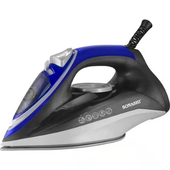 Sonashi Steam Iron With Ceramic Soleplate – 2200W Black-Blue – SI-5084C Household "BAE" Charm Bracelet