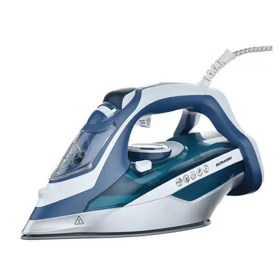 Sonashi Steam Iron With Ceramic Soleplate -3000w Blue-Silver – SI-5082C Household "BAE" Charm Bracelet