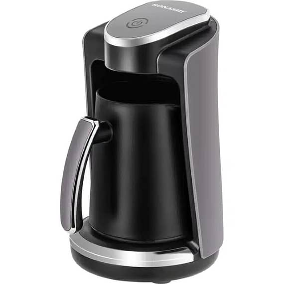 Sonashi Turkish Coffee Machine Black-Silver 500W – STCM-4973 Coffee Makers "BAE" Charm Bracelet