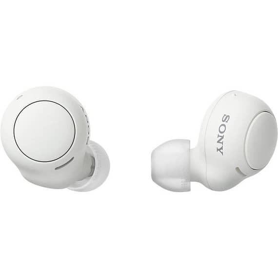 Sony WF-C500 Truly Wireless Noise Canceling in-Ear Bluetooth Earbuds – White Electronics "BAE" Charm Bracelet