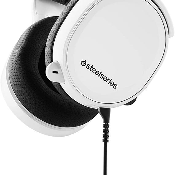 SteelSeries Arctis 3 Headset, White Gaming & Consoles "BAE" Charm Bracelet