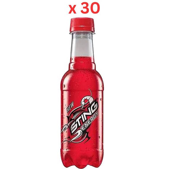 Sting Energy Drink, 250 ml x 30 Bottle Beverages "BAE" Charm Bracelet