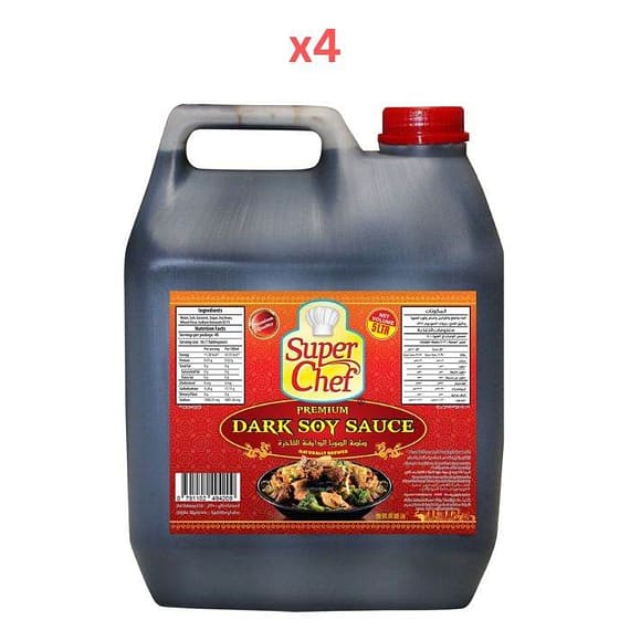 Super Chef Dark Soy Sauce 5Ltr (Pack Of 4) Dry Food "BAE" Charm Bracelet