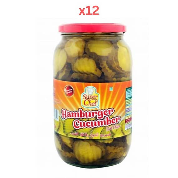 Super Chef Hamburger Dill Chips 32 Oz (Pack Of 12) Dry Food "BAE" Charm Bracelet