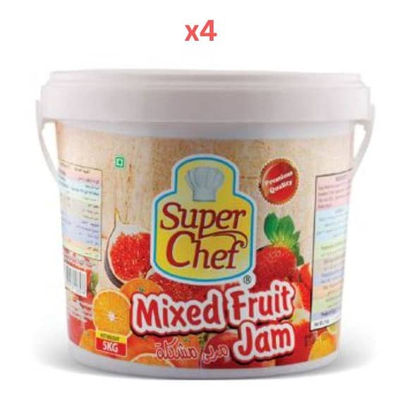 Super Chef Jam Fruit 5 Kg (Pack Of 4) Dry Food "BAE" Charm Bracelet