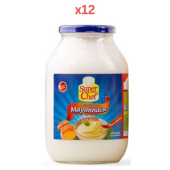 Super Chef Mayonnaise 32 Oz (Pack Of 12) Dry Food "BAE" Charm Bracelet
