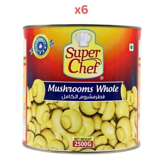 Super Chef Mushroom Whole 2500Gm (Pack Of 6) Dry Food "BAE" Charm Bracelet