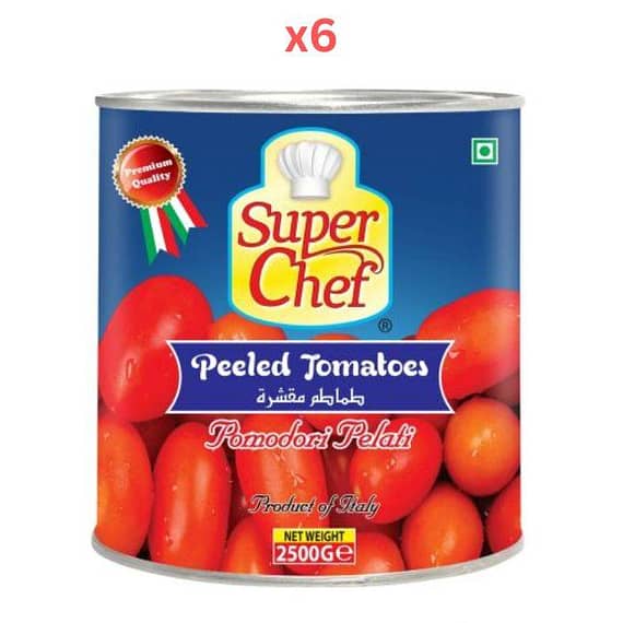 Super Chef Peeled Tomato 2500Gm (Pack Of 6) Dry Food "BAE" Charm Bracelet