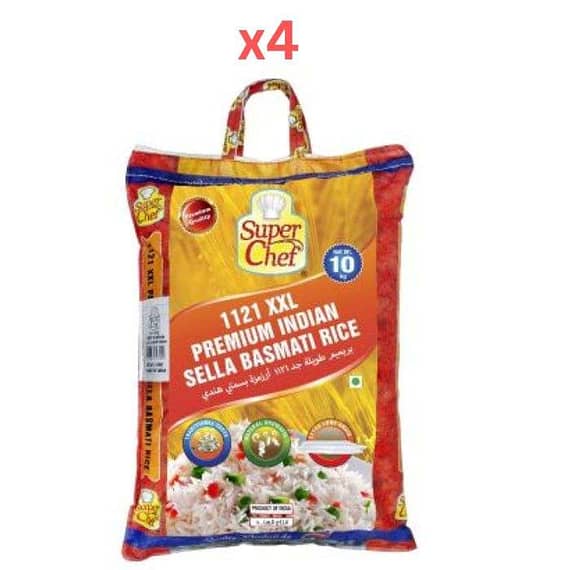 Super Chef Sella Basmati Rice 10Kg (Pack Of 4) Dry Food "BAE" Charm Bracelet