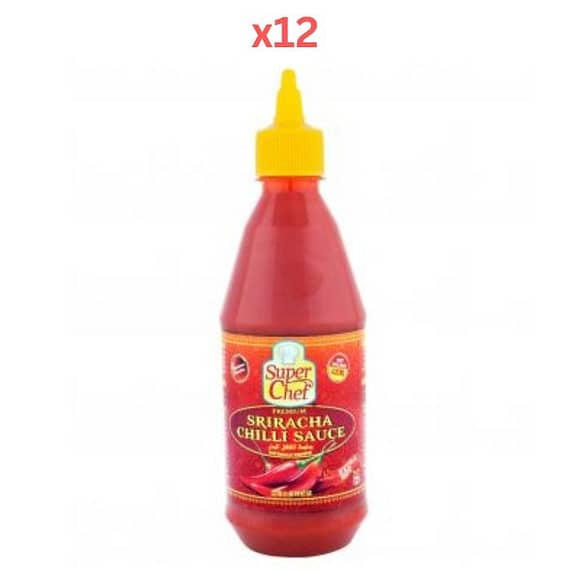 Super Chef Sriracha Chilli Sauce 435Ml (Pack Of 12) Dry Food "BAE" Charm Bracelet