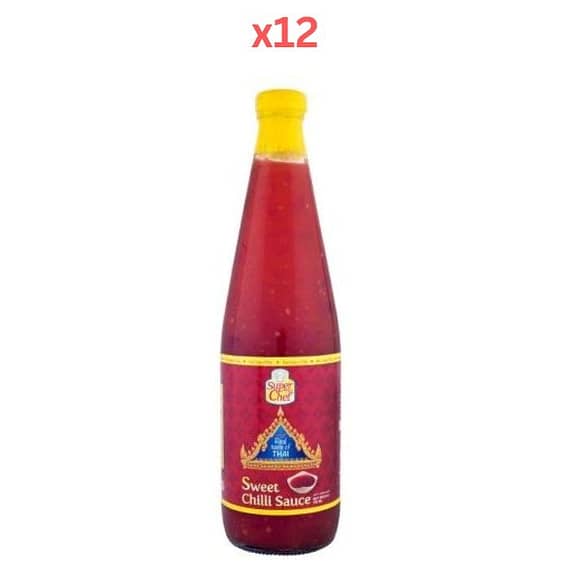 Super Chef Sweet Chilli Sauce 700Ml (Pack Of 12) Dry Food "BAE" Charm Bracelet