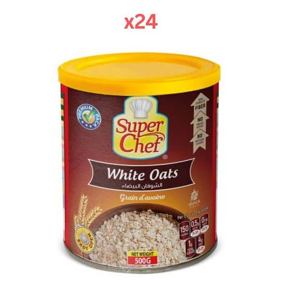 Super Chef White Oats 500Gm (Pack Of 24) Dry Food "BAE" Charm Bracelet