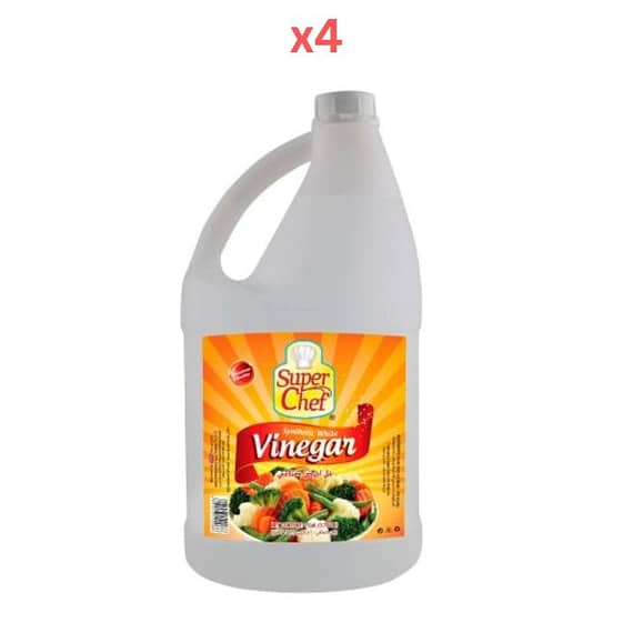 Super Chef White Vinegar 1 Gal (Pack Of 4) Dry Food "BAE" Charm Bracelet