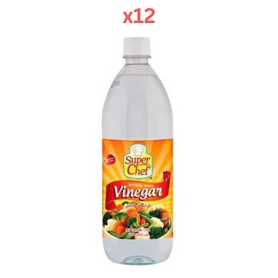 Super Chef White Vinegar 1Ltr (Pack Of 12) Dry Food "BAE" Charm Bracelet