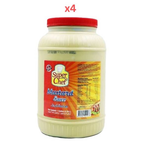 Super Chef Yellow Mustard 1Gal (Pack Of 4) Dry Food "BAE" Charm Bracelet