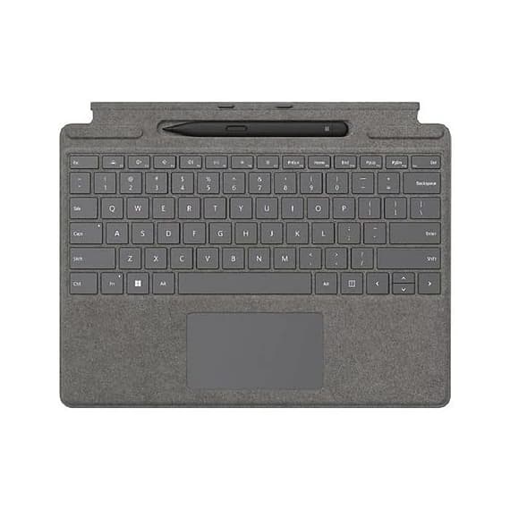 Surface Pro 8/9/10/11 Signature Copilot Keyboard, Platinum, Arabic/English With Slim Pen 2 Electronics "BAE" Charm Bracelet