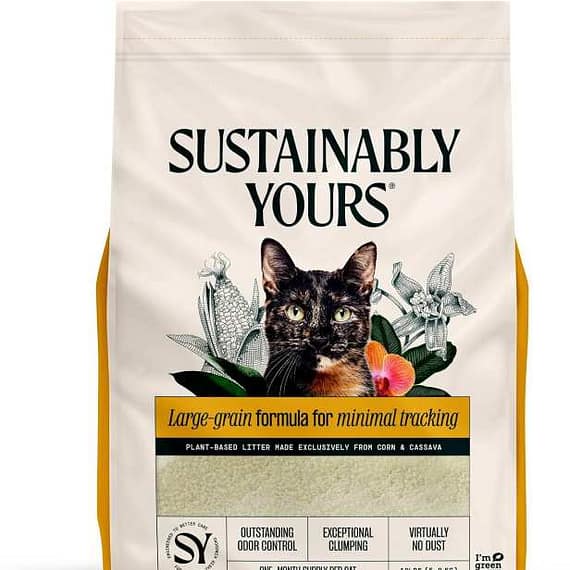 Sustainably Yours Natural Cat Litter Large Grains – 13Lb/6 Kgs Litter & Housetraining "BAE" Charm Bracelet