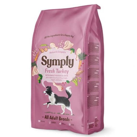 Symply Adult Fresh Turkey Dry Dog Food 6Kg Bulk Buy "BAE" Charm Bracelet