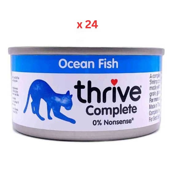 Thrive Cat Ocean Fish Wet Food 75G (Pack Of 24) Cat Food "BAE" Charm Bracelet