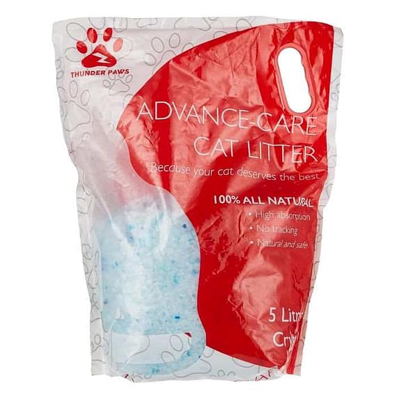 Thunder Paws Advance Care Unscented Crystal Cat Litter 5L Litter & Housetraining "BAE" Charm Bracelet