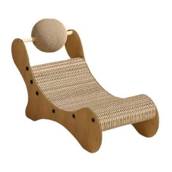 Thunder Paws Moonstone Cat Cardboard Scratcher 52X25X32Cm Cat scratcher & Post "BAE" Charm Bracelet