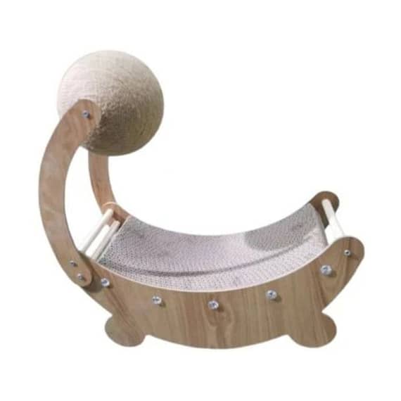 Thunder Paws Opal Cat Cardboard Scratcher 50X20X46Cm Cat scratcher & Post "BAE" Charm Bracelet
