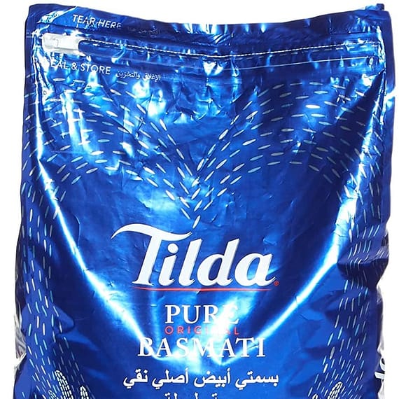 Tilda Pure Original Basmati Rice 20Kg (Dubai Delivery Only) Grocery "BAE" Charm Bracelet