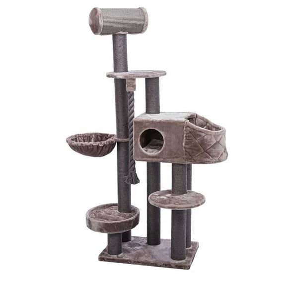 Trixie Andres XXL Scratching Post For Cats – CAPPUCCINO, 70X190X48CM Cat scratcher & Post "BAE" Charm Bracelet