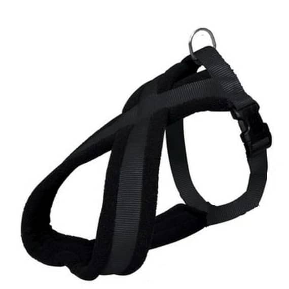 Trixie Premium Touring Black Harness For Dogs Large Collars & Harnesses "BAE" Charm Bracelet