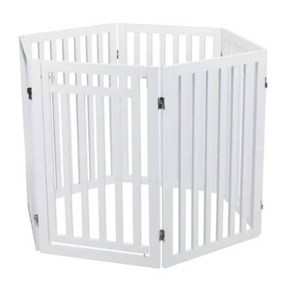 Trixie White Wooden 4Part Barrier With Door For Dogs 81Cm Dogs Accessories "BAE" Charm Bracelet