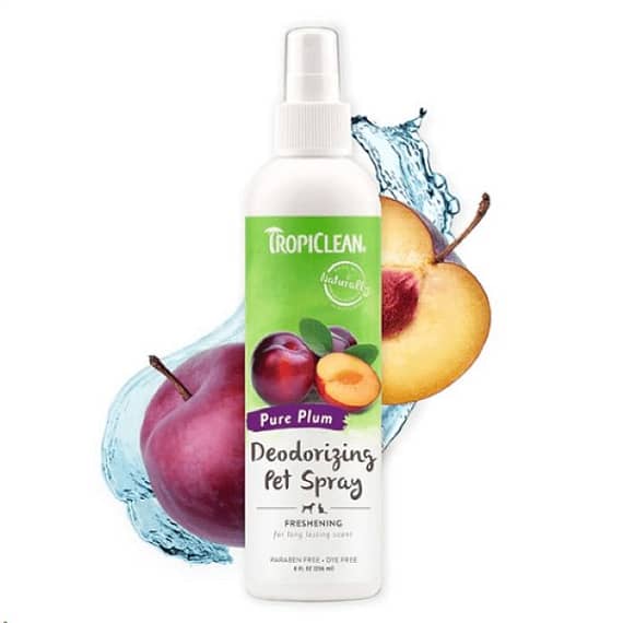 Tropi Clean Pure Plum Deodorizing Spray For Pets, 8oz Grooming Supplies "BAE" Charm Bracelet