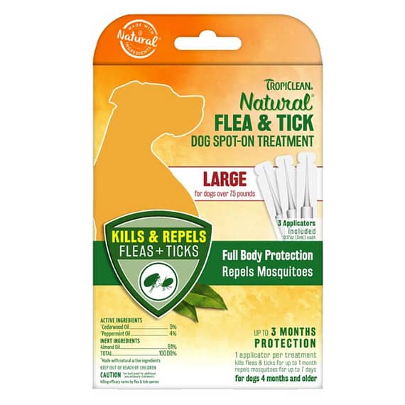 Tropiclean Flea & Tick Dog Spot-On Large Grooming Supplies "BAE" Charm Bracelet