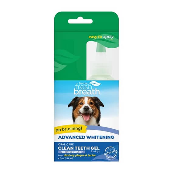 Tropiclean Fresh Breath No Brushing Advanced Whitening Clean Teeth Dental & Oral Care Gel For Dogs, 2oz Grooming Supplies "BAE" Charm Bracelet