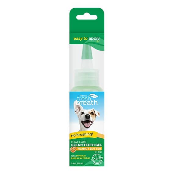 Tropiclean Fresh Breath No Brushing Peanut Butter Flavor Clean Teeth Dental & Oral Care Gel For Dogs, 2oz Grooming Supplies "BAE" Charm Bracelet
