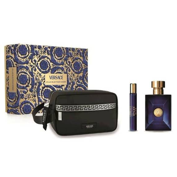 Versace Dylan Blue Pour Homme (M) Edt 100Ml + 10Ml + Pouch Set Gift Sets "BAE" Charm Bracelet