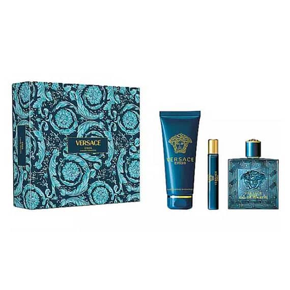 Versace Eros (M) Edt 100Ml + 10Ml + 150 Sg Set Gift Sets "BAE" Charm Bracelet