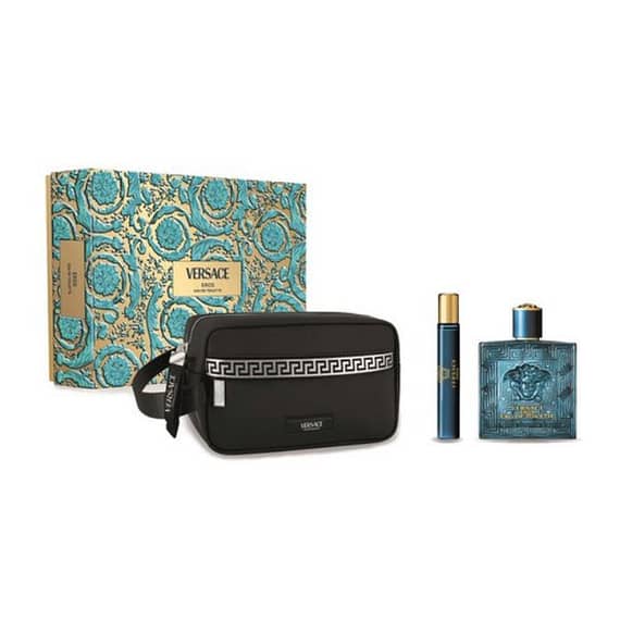 Versace Eros (M) Edt 100Ml + 10Ml + Pouch Set Gift Sets "BAE" Charm Bracelet